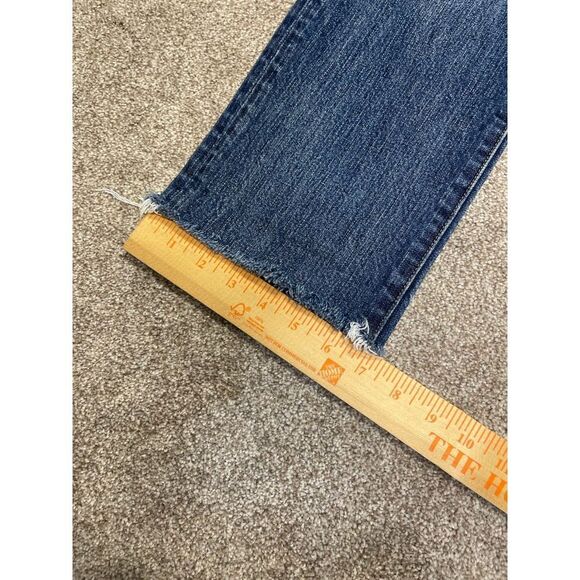 Rivet & Thread womens straight jeans sz 25 high waist Frey edge button fly denim - Picture 4 of 12